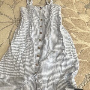 Seraphine Blue and White Textured Dress